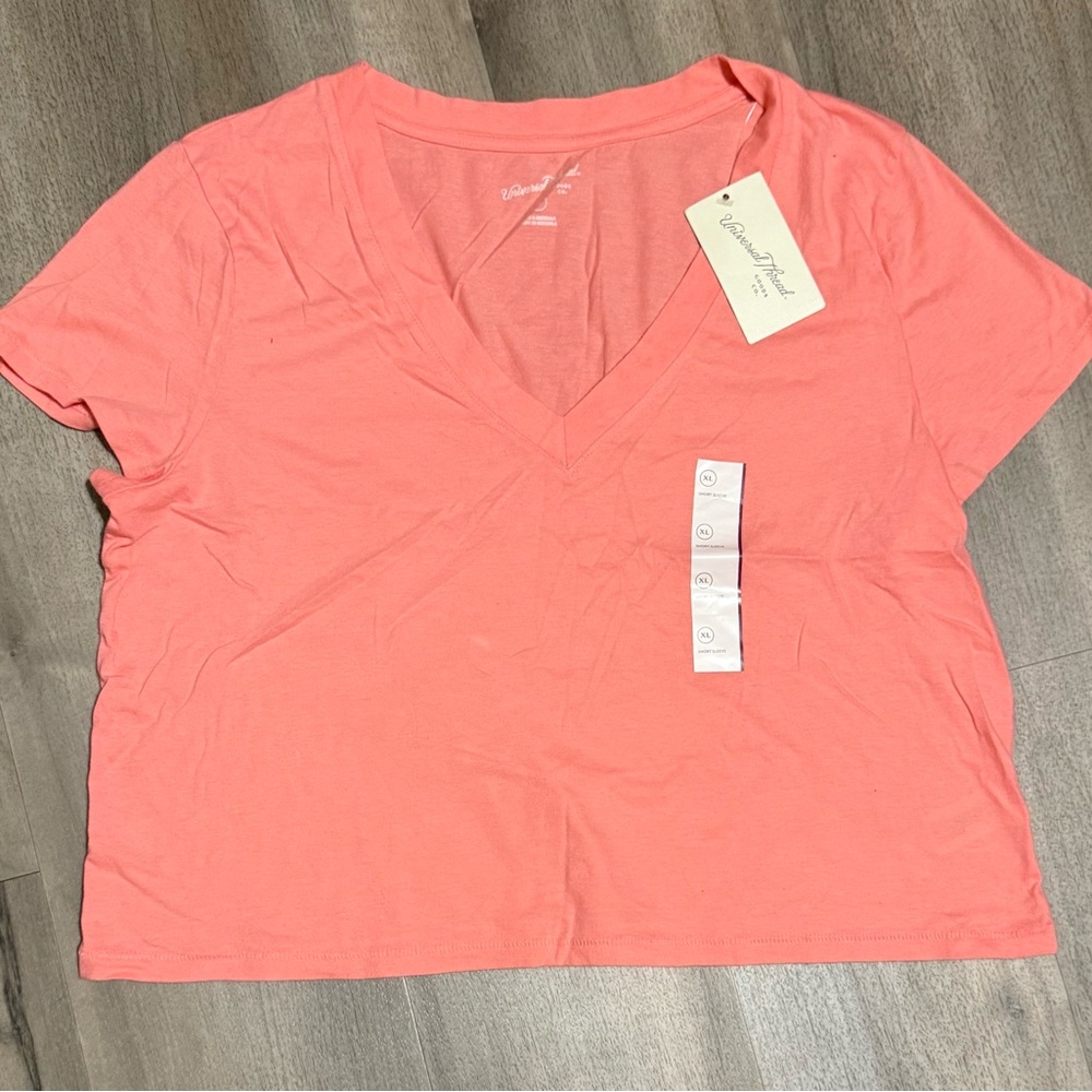 Universal Thread Pink Crop Relaxed T-Shirt